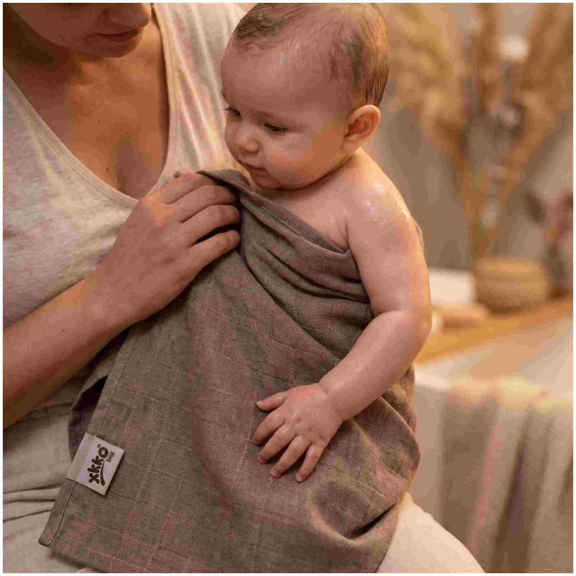 Bamboo muslin towel XKKO BMB 90x100 - Atmosphere