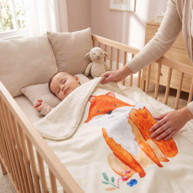 Spanish baby blanket XKKO LUX 75x100 - Fox