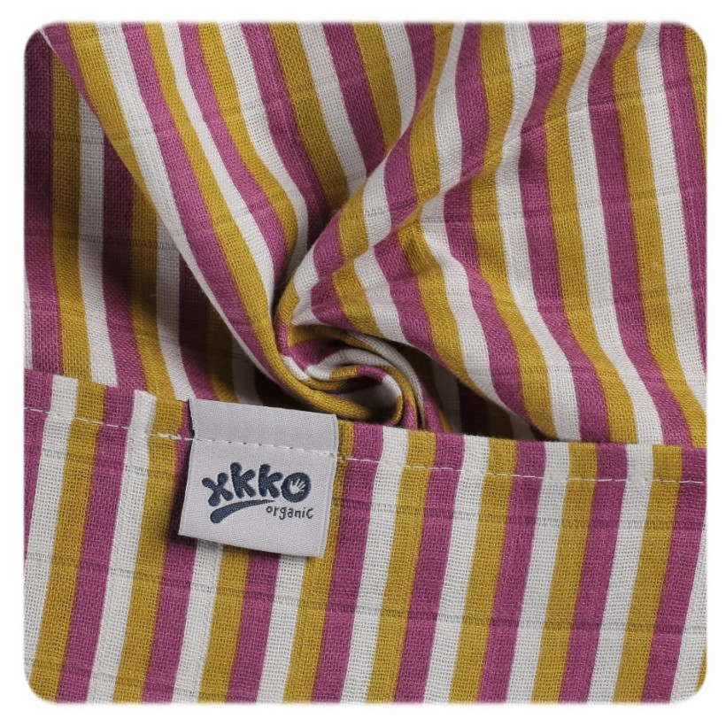 Organic Cotton Muslins XKKO Organic 70x70 Old Times - Gingko