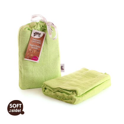 Bamboo swaddle XKKO BMB 120x120 - Lime