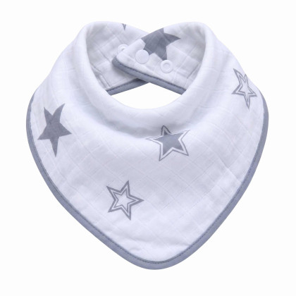 Bamboo bandana XKKO BMB - Silver Stars