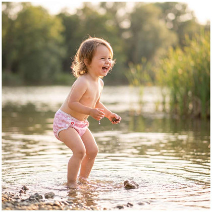Infant swim nappy XKKO OneSize - Safari Mesa Rose
