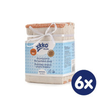 Prefolded Diapers XKKO Organic (4/6/4) - BirdEye Infant Natural 6x6ps (Wholesale pack)