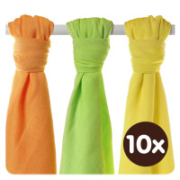 Bamboo muslins XKKO BMB 70x70 - Colours MIX 10x3pcs (Wholesale packaging)