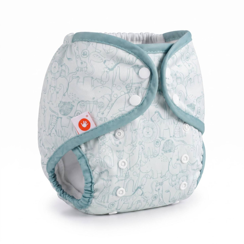 XKKO Diaper Cover One Size - Safari Granite Green