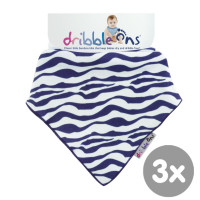 Dribble Ons Zebra 3x1ps (Wholesale pack.)