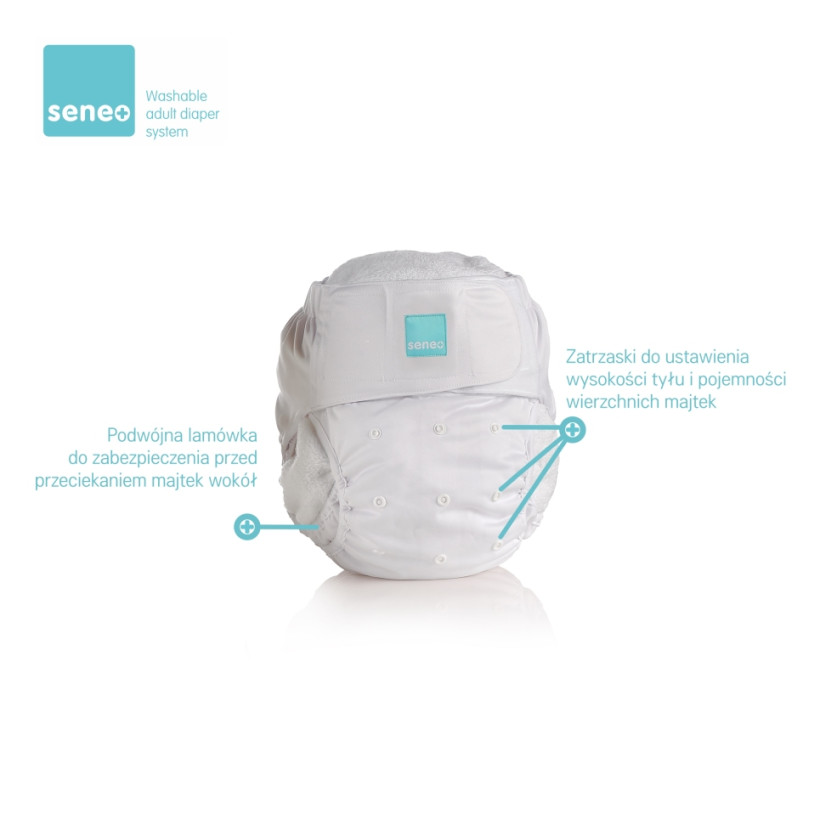 SENEO Nappy Covers for Adults - White Size S