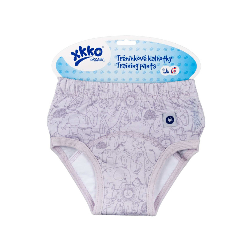 Organic Cotton Training pants XKKO Organic - Safari Lavender Aura