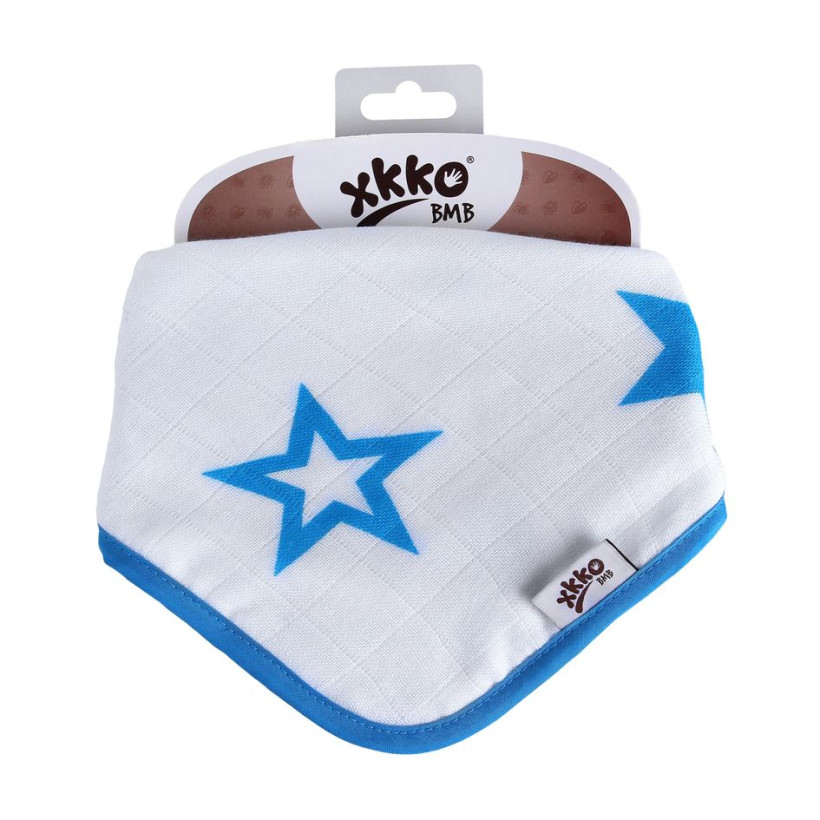 Bamboo bandana XKKO BMB - Cyan Stars 3x1ps Wholesale packing