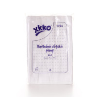 Cotton muslins XKKO Classic 70x70 - White 30x10ps (Wholesale pack.)