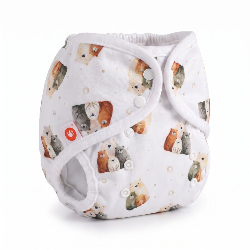 XKKO Diaper Cover One Size - Bear Family
