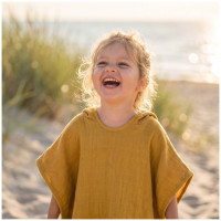 Bamboo Muslin Poncho XKKO BMB Colours - Honey Mustard