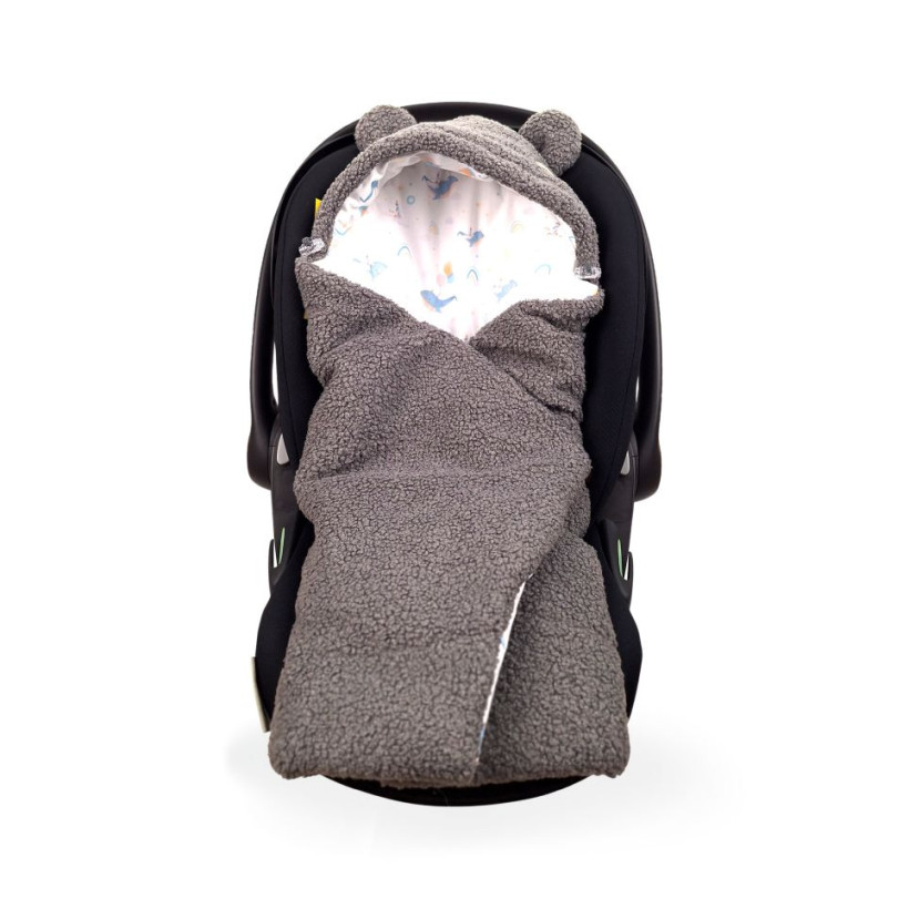 Winter Car Seat Wrap XKKO LUX - Sky Whale