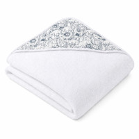 Hooded bamboo terry towel XKKO BMB 90x90 - Safari W/Mountain Spring