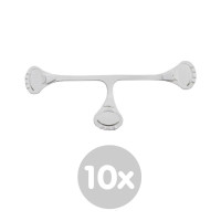 Snappi Original Diaper Fastener by XKKO - White 10x1ps (Wholesale pack)