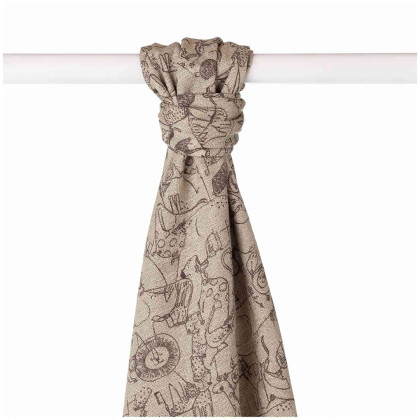 Bamboo muslin towel XKKO BMB 90x100 - Safari Atmosphere