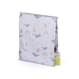 Bed Linen for child's bed 2 pieces XKKO LUX 120x90cm - Sky Whale