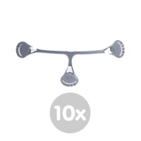Snappi Original Diaper Fastener by XKKO - Grey 10x1ps (Wholesale pack)