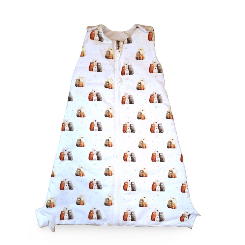 Multifunctional 2-in-1 Children's Sleeping Bag XKKO LUX - Bear Family