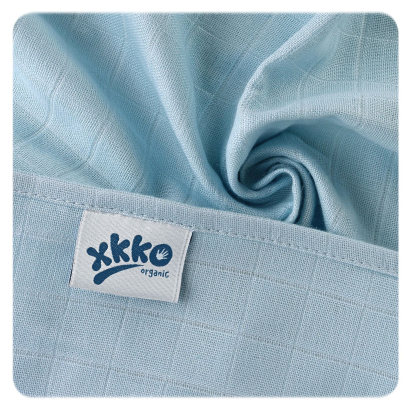 Organic Cotton Muslins XKKO Organic 70x70 Old Times - Pastels for Boys 5x5ps (Wholesale pack.)