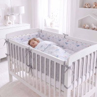 Crib Liner 360cm XKKO LUX - Sky Whale