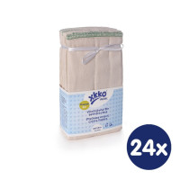 Prefolded Diapers XKKO Organic - Premium Natural 24x6ps (Wholesale pack.)