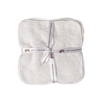 Bamboo washcloths XKKO BMB 21x21 - Natural 5x5ps (Wholesale pack.)