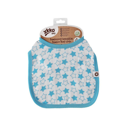 Bamboo Burp Cloth XKKO BMB - Little Stars Cyan