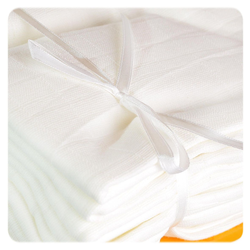 Hight Density Cotton Muslins XKKO LUX ECO 80x80 - Natural 20x10ps (Wholesale pack.)