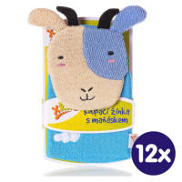 XKKO Cotton Bath Glove - Sheep 12x1ps (Wholesale pack.)