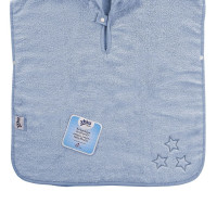 Organic cotton terry Poncho XKKO Organic - Baby Blue Stars 5x1ps (Wholesale pack.)