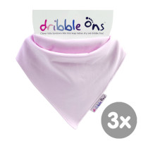 Dribble Ons Baby Pink 3x1ps (Wholesale pack.)