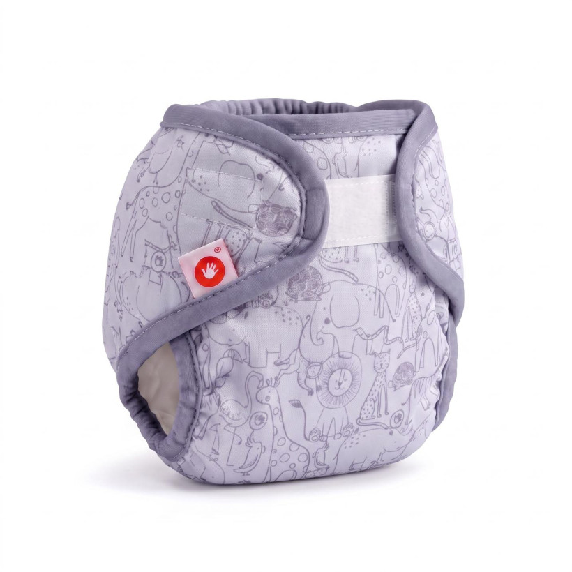 XKKO Diaper Cover Newborn - Safari Lavender Aura