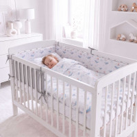 Crib Liner 180cm XKKO LUX - Sky Whale