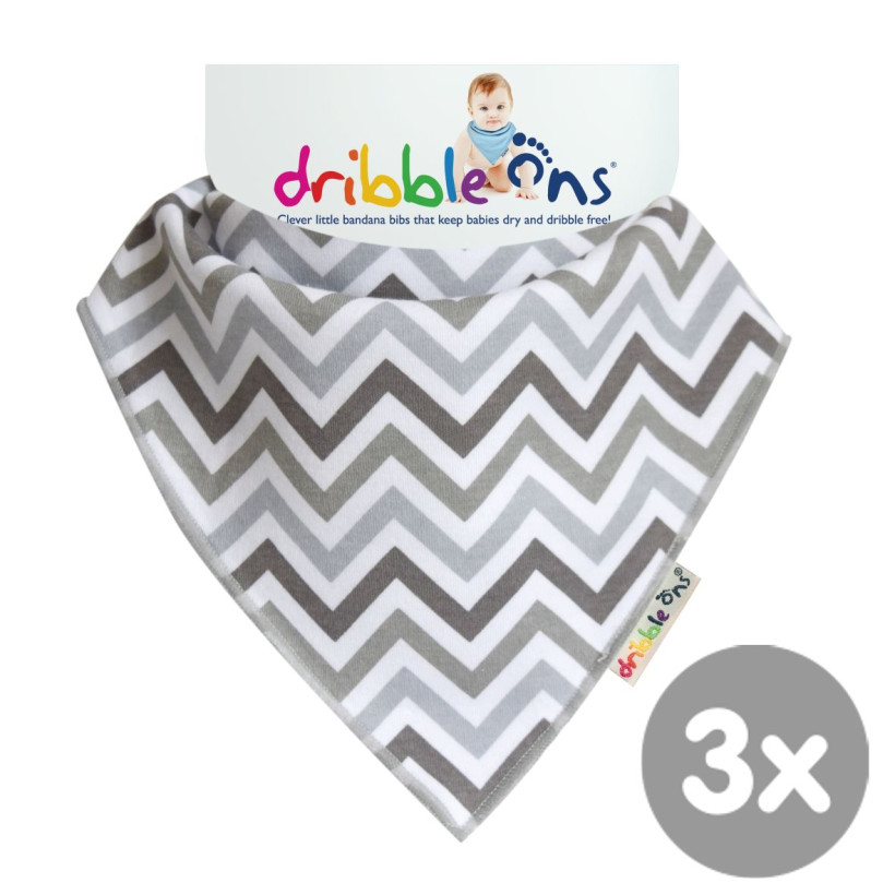 Dribble Ons Chevron 3x1ps (Wholesale pack.)