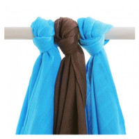 Bamboo muslins XKKO BMB 70x70 - Cyan Choco MIX 10x3pcs (Wholesale packaging)