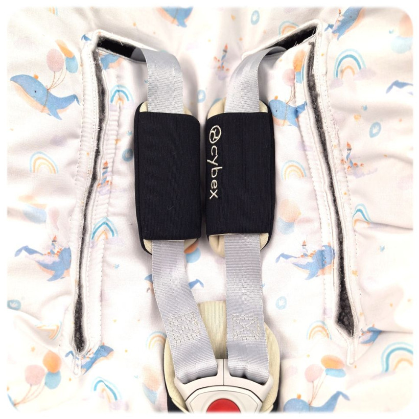 Winter Car Seat Wrap XKKO LUX - Sky Whale