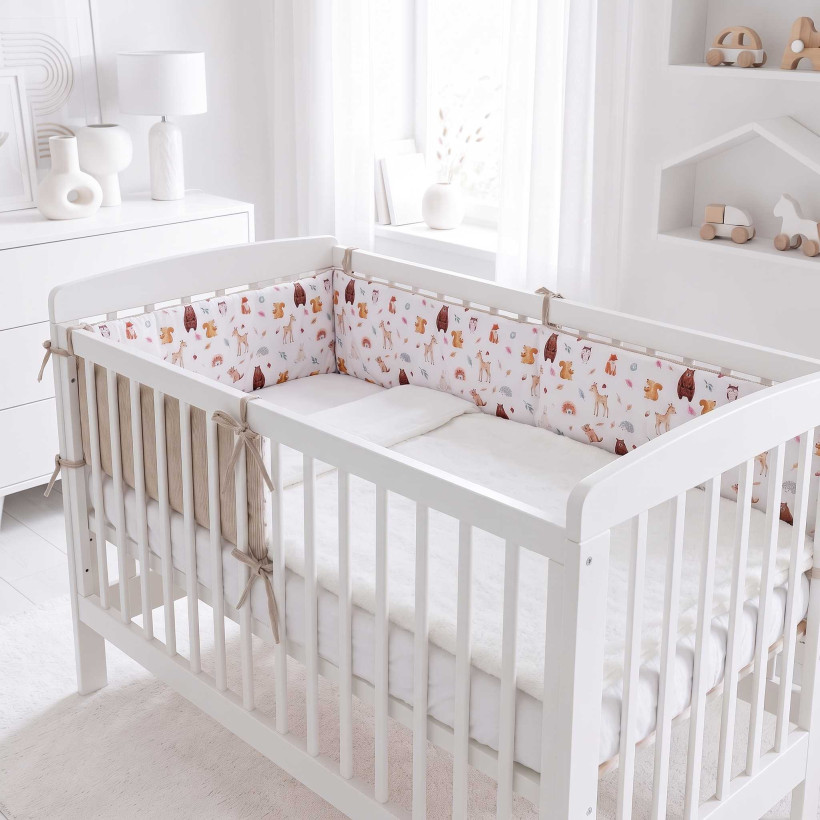 Crib Liner 180cm XKKO LUX - Wild Forest