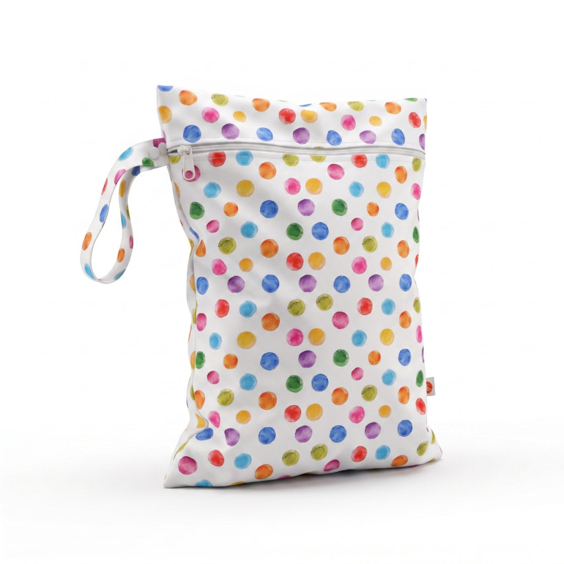 Wet Bag XKKO Size M - Watercolour Polka Dots