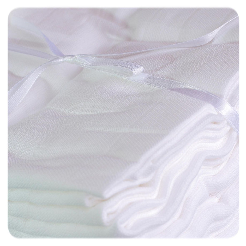 Hight Density Cotton Muslins XKKO LUX 80x80 - White 20x10ps (Wholesale pack.)