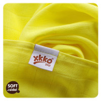 Bamboo muslin towel XKKO BMB 90x100 - Lemon 10x1pcs (Wholesale packaging)