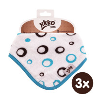 Bamboo bandana XKKO BMB - Cyan Bubbles 3x1ps Wholesale packing