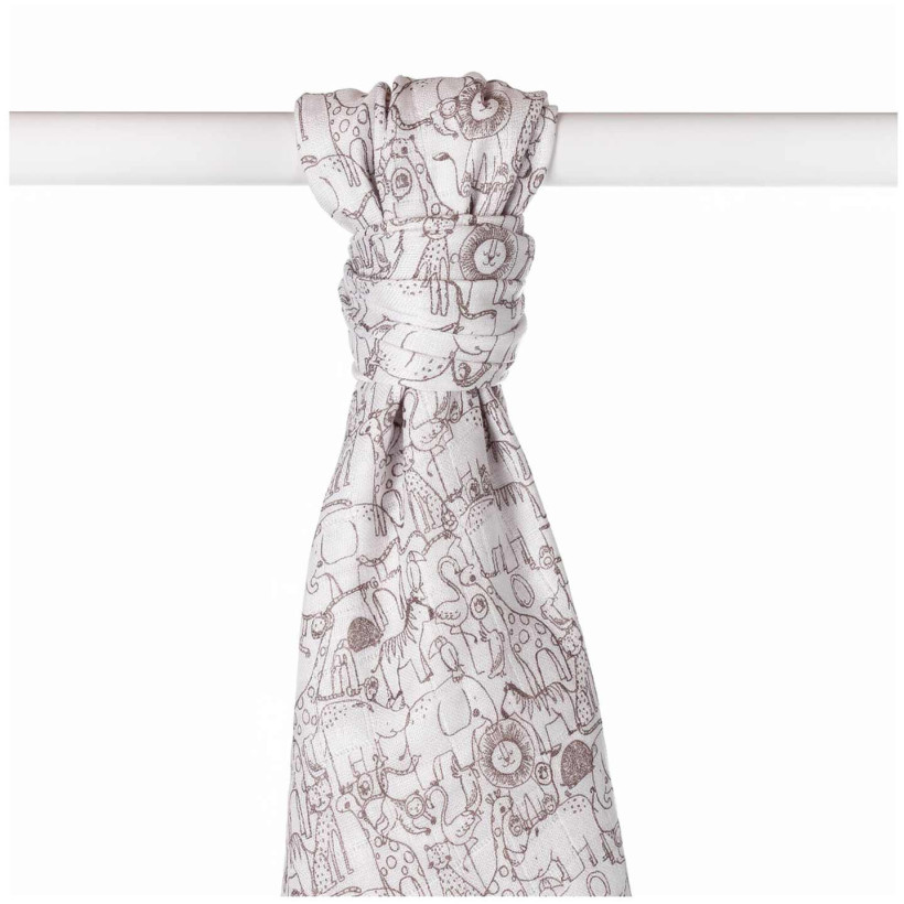 Bamboo muslin towel XKKO BMB 90x100 - Safari W/Atmosphere