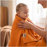 Bamboo muslin towel XKKO BMB 90x100 - Orange