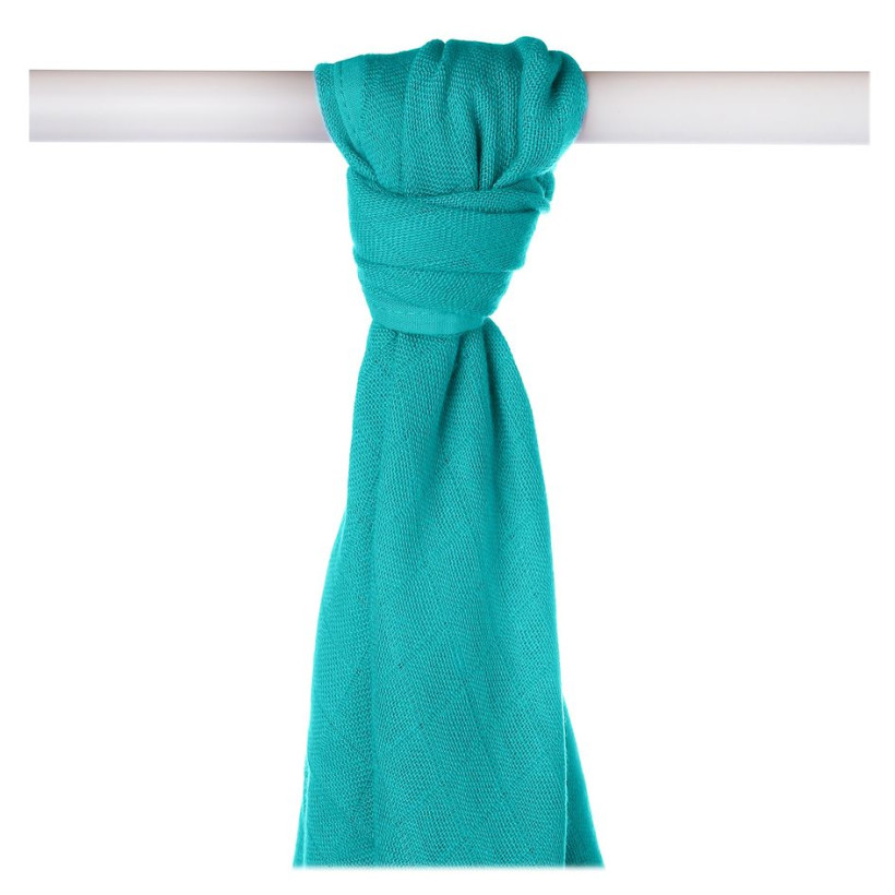 Bamboo muslin towel XKKO BMB 90x100 - Turquoise