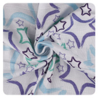 Bamboo swaddle XKKO BMB 120x120 - LE Big Blue Star