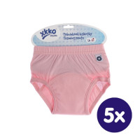 Organic Cotton Training pants XKKO Organic - Baby Pink 5x1ps (Wholesape pack.)