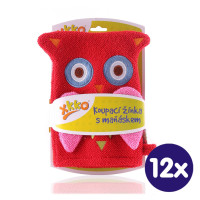 XKKO Cotton Bath Glove - Owl 12x1ps (Wholesale pack.)