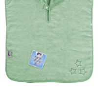 Organic cotton terry Poncho XKKO Organic - Mint Stars