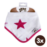 Bamboo bandana XKKO BMB - Magenta Stars 3x1ps Wholesale packing